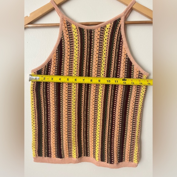 Madewell Crochet Janson Sweater Tank in Rainbow Stripe (XS) - Picture 6 of 6